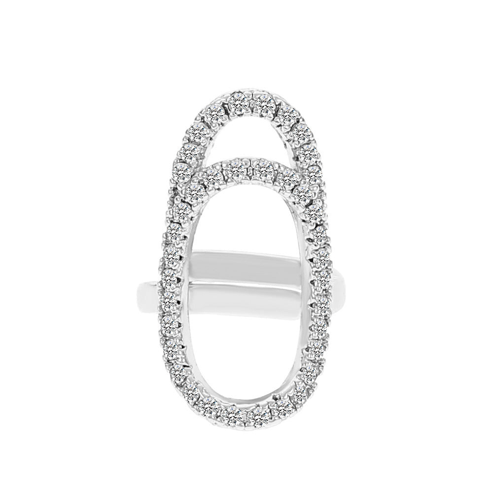 Wholesale Nail cap joint ring creative opening adjustable